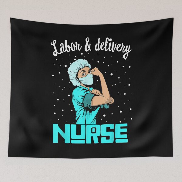 Item preview,  Labor Delivery Nurse Rosie Riveter Nursing Gift designed and sold by donnagia.
