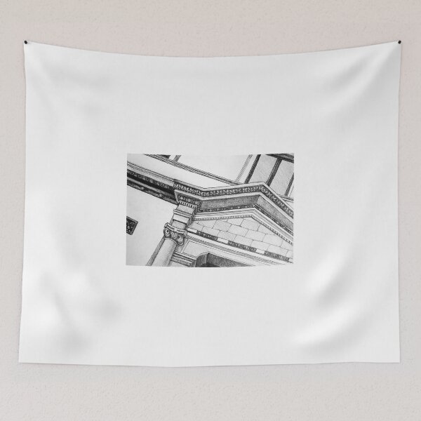 Item preview, Drawing illustration of building detail of classical entrance  designed and sold by oanaunciuleanu.