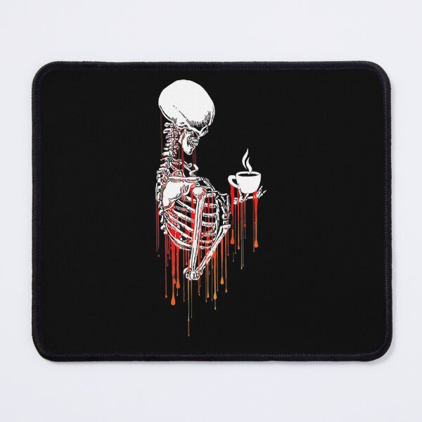 Item preview,  Halloween Coffee Drinking Skeleton Skull Gothic Goth designed and sold by donnagia.