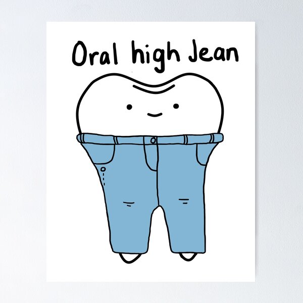 Artikel-Vorschau von Oralsex hohe Jeans, designt und verkauft von Toothy Designs.