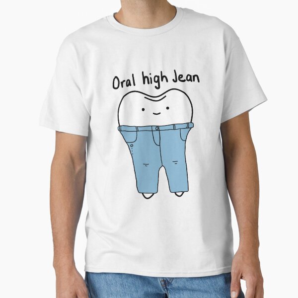 Aperçu de l'œuvre Jean haut oral créée et vendue par Toothy Designs.