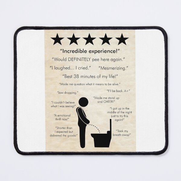 Item preview, Funny Bathroom Incredible Experience Would Pee Here Again Craft designed and sold by kwiebe34.