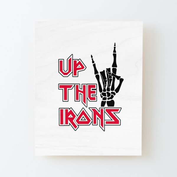 Up The Irons - Iron Maiden Lámina montada de madera