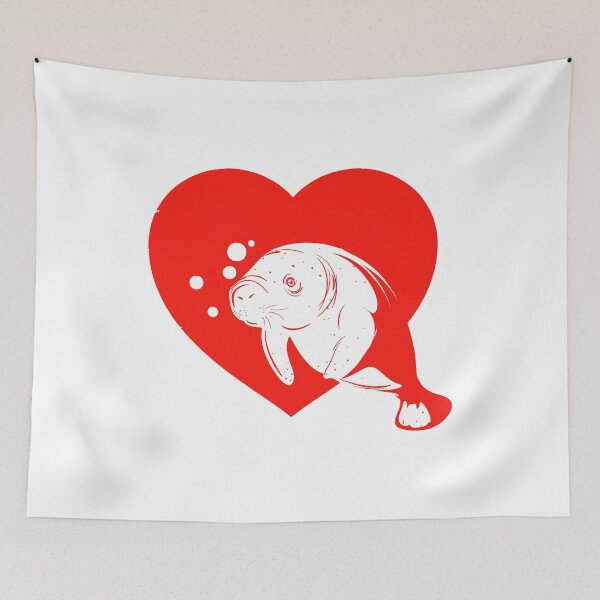 Item preview, Just a girl who loves manatees (Red) designed and sold by Q3Designs.