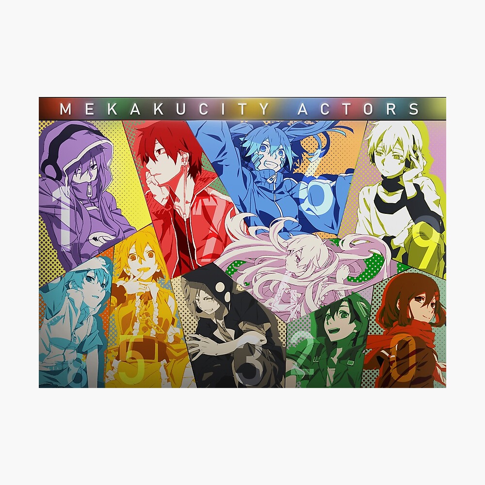 All character designs for the movie - Mekakucity Actors