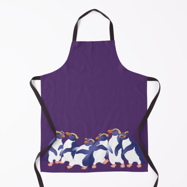 Item preview, Fiesta de pingüinos en violeta designed and sold by Kererū Brewing.
