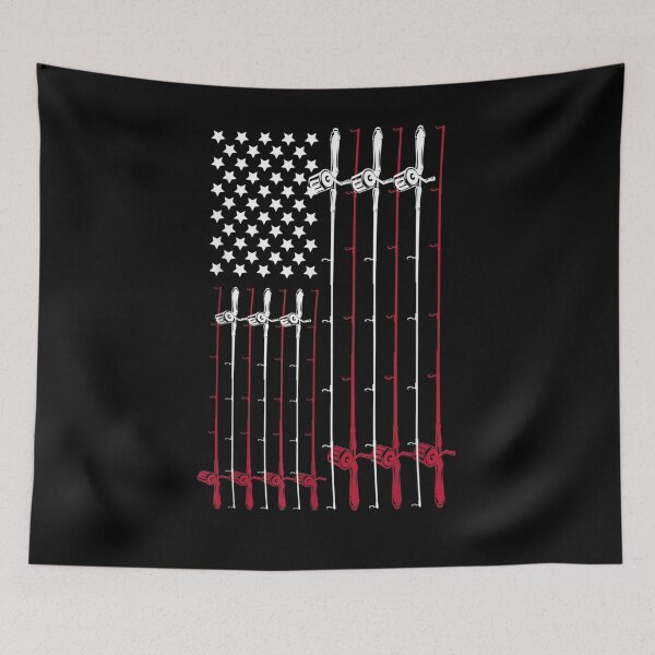 Item preview,  Fishing Flag Fish Hunting American designed and sold by donnagia.