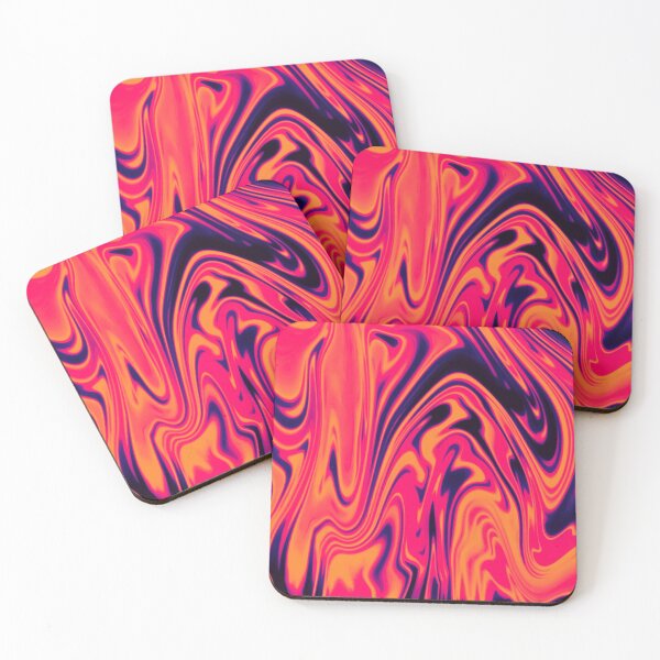 Item preview, orange purple psychedelic swirl trippy artwork abstract acrylic designed and sold by Golden-place.