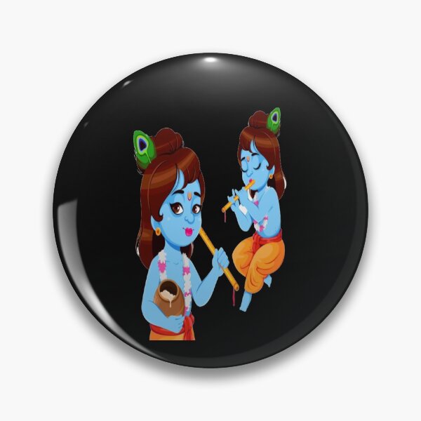 Item preview, Janmashtami Day indian god krishna with flute sticker and T-shirt designed and sold by angel1818.