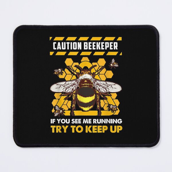 Item preview, Caution Beekeeper Running Keep designed and sold by donnagia.
