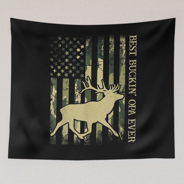 Item preview,  Best Buckin Ever Camo American Flag Deer Hunting designed and sold by donnagia.