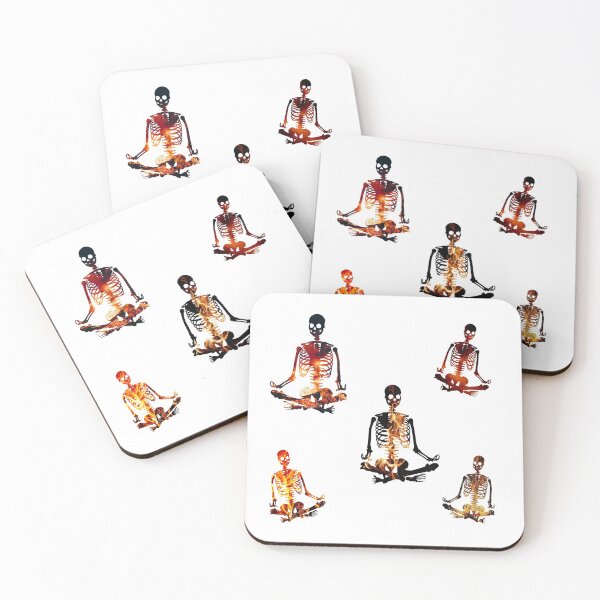 Item preview, Meditating skeleton gang is on Fire designed and sold by stickmeok.