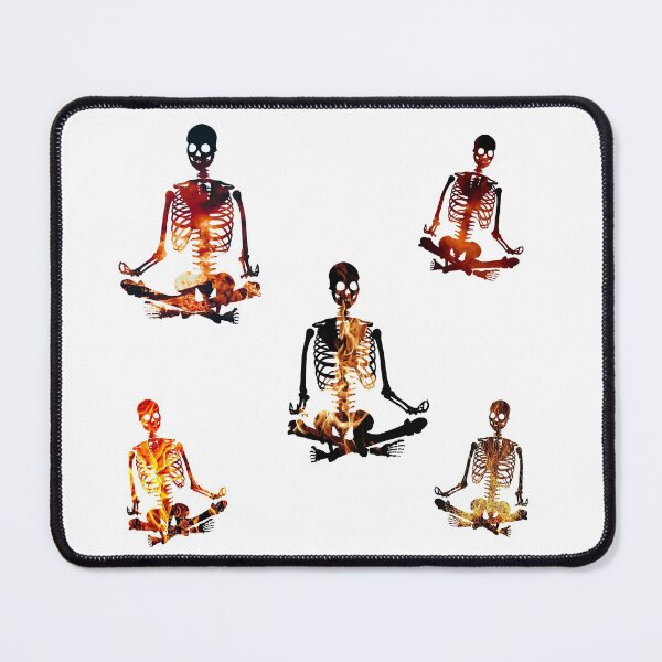 Item preview, Meditating skeleton gang is on Fire designed and sold by stickmeok.
