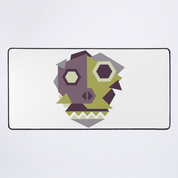 Skull Cubism Desk Mat