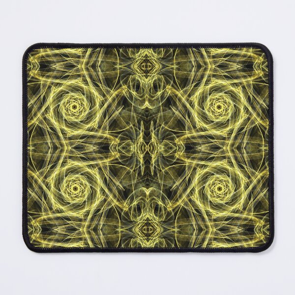 Item preview, Liquid Light Series #72 ~ Yellow and Grey Abstract Fractal Pattern designed and sold by Ascension Vibrations.