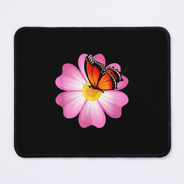 Item preview, Pink Flower Orange Butterfly designed and sold by donnagia.