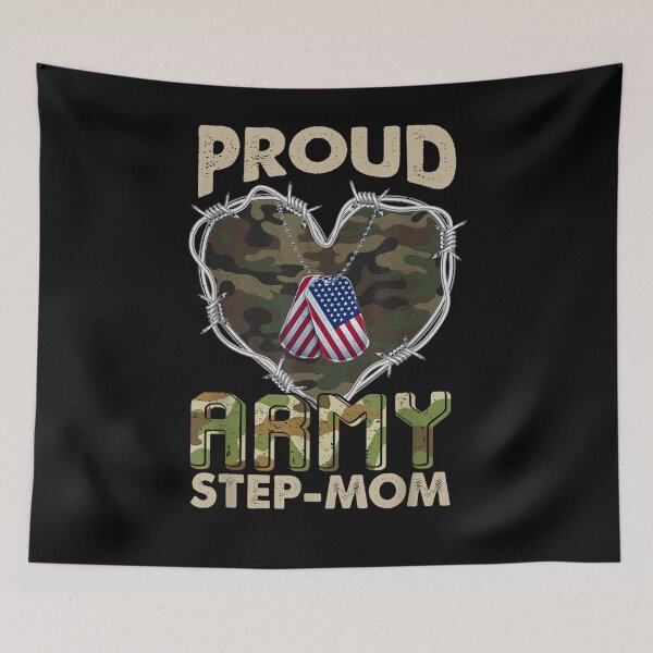 Item preview,  Proud Army Step Soldiers Heart American Flag designed and sold by donnagia.