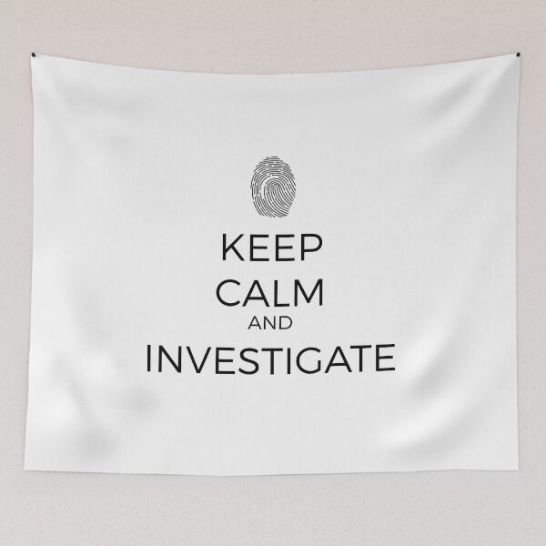 Item preview, Keep Calm and Investigate designed and sold by Robert Ropars.