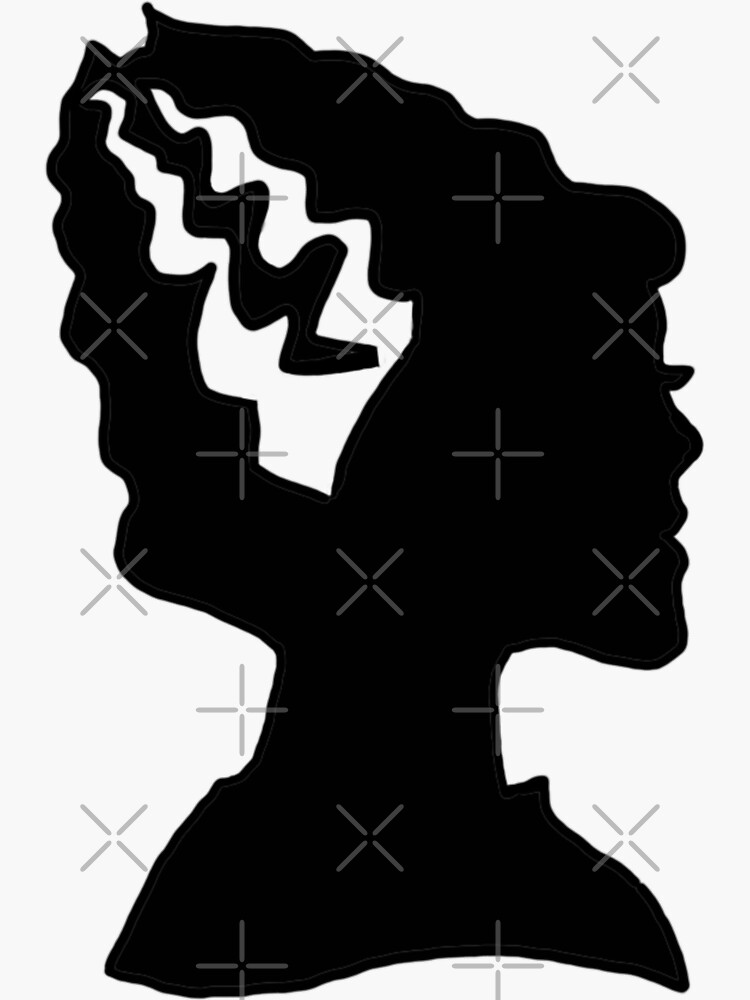 “Bride of Frankenstein " Sticker for Sale by roxy7388 | Redbubble