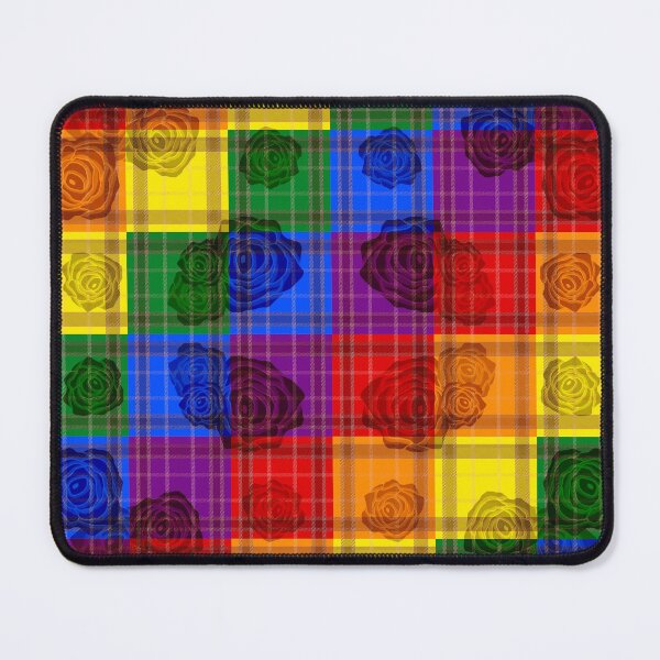 Item preview, Subtle Floral Gay Plaid 2 designed and sold by -Gedwolcraeft-.