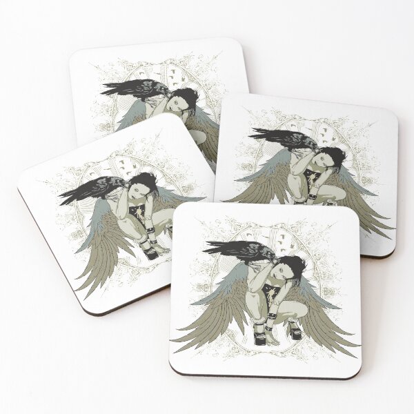 Item preview, Modern Girl Art With Crow designed and sold by Frenur.