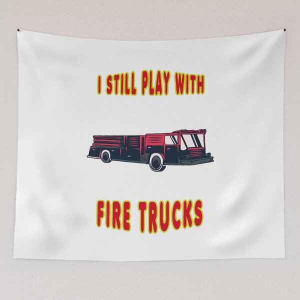 Item preview, Play with Fire Trucks - Gift Firefighter designed and sold by saulmedia.