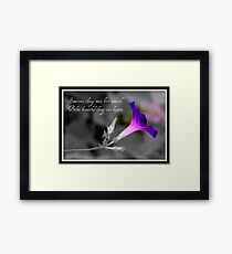 "Sometimes" Framed Print