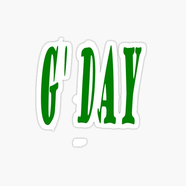 G'Day Sticker