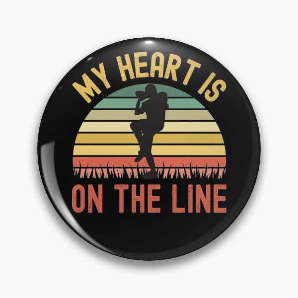 Item preview, My Heart Is On The Line Football Offense designed and sold by Fabvity.