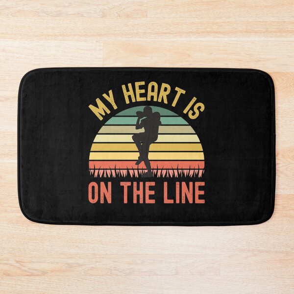 Item preview, My Heart Is On The Line Football Offense designed and sold by Fabvity.
