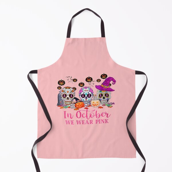 Item preview, In October We Wear Pink Sugar Skull Breast Cancer designed and sold by hanesmlwn64.