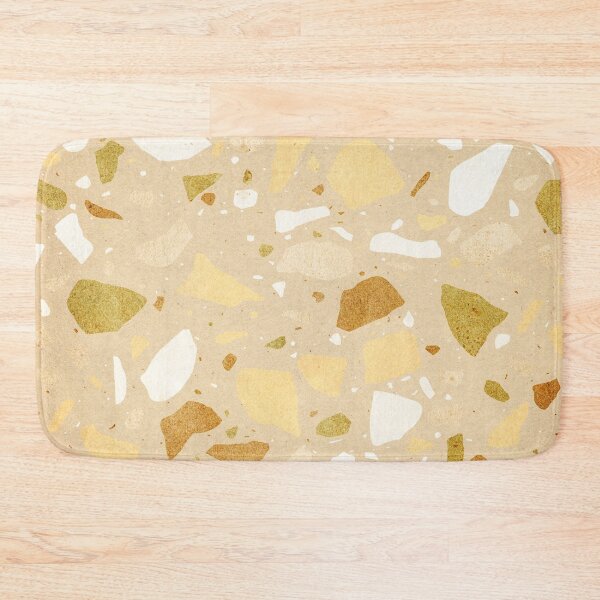 Item preview, Mustard terrazzo pattern designed and sold by WhalesWay.