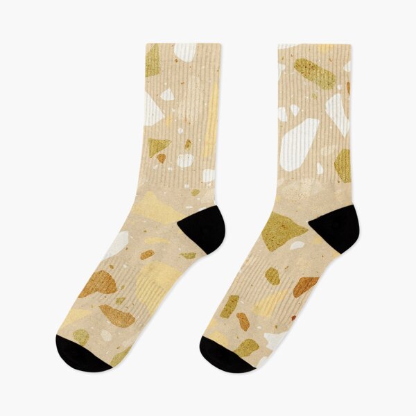 Item preview, Mustard terrazzo pattern designed and sold by WhalesWay.