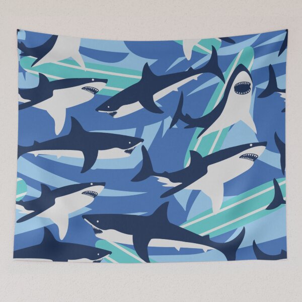 Item preview, Shark attack Fun t-shirt design designed and sold by TeeFashionShop.
