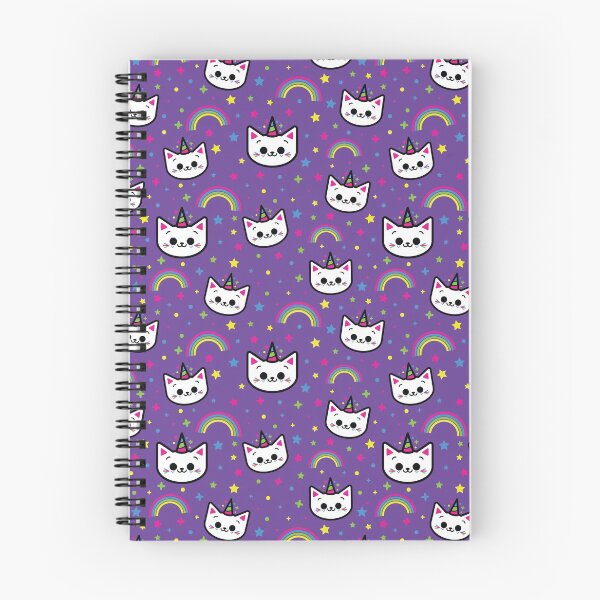 Item preview, Colorful Rainbow Unicorn Kitty Cat Pattern designed and sold by KittyCotton.
