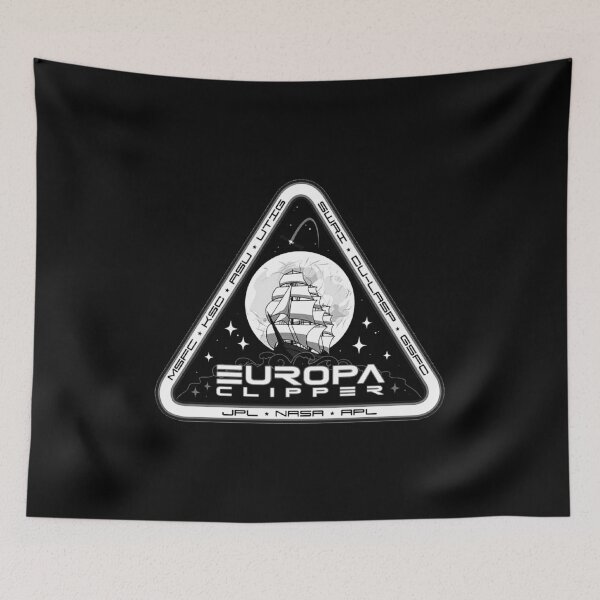 Item preview, Europa Clipper mission patch - black and white designed and sold by trendistudio.
