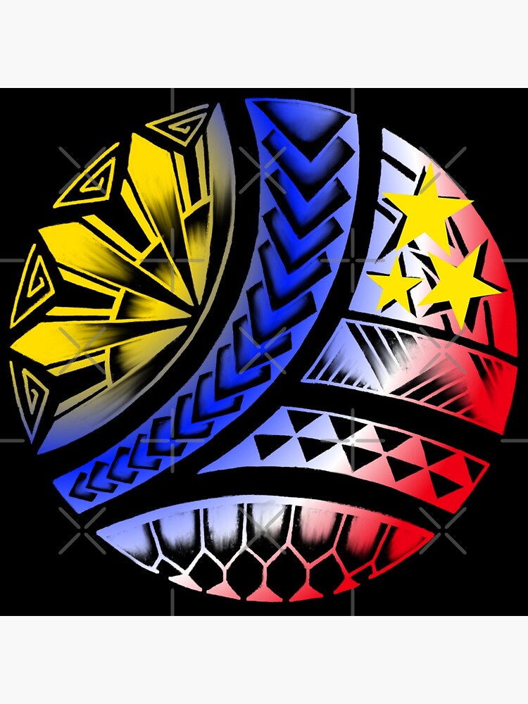 Filipino Warrior Hawaiian Polynesian Tribal Tattoo Filipino Pride  Metal  Print for Sale by AshleyPaigeC