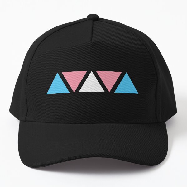 Aperçu de l'œuvre Triangles minimalistes. Fierté transgenre créée et vendue par Subtle Pride Shop.