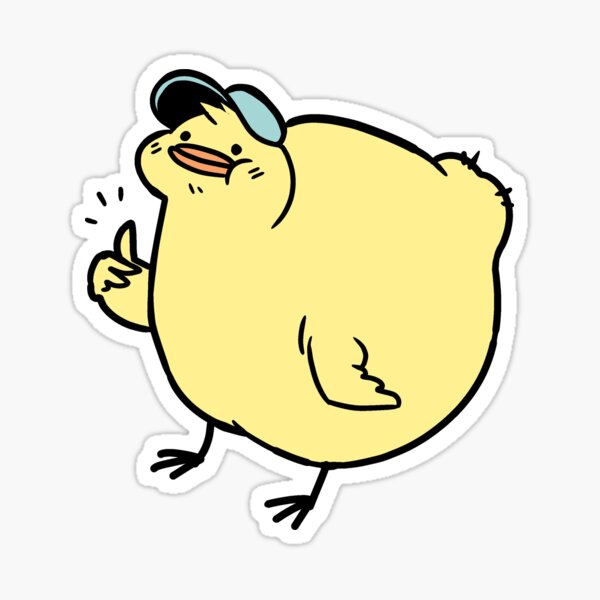 Thumbs Up Birdblob Sticker