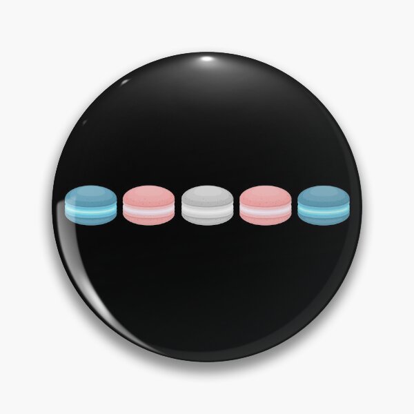 Item preview, Horizontal Macarons. Transgender Pride designed and sold by Subtle Pride Shop.
