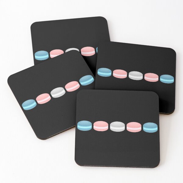 Item preview, Horizontal Macarons. Transgender Pride designed and sold by Subtle Pride Shop.