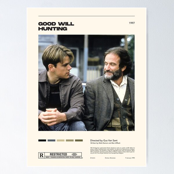 Item preview, Good Will Hunting / Classicult Prints / Vintage Retro Art Print / Minimalist Poster / Home Decor designed and sold by ResetYogaClub.