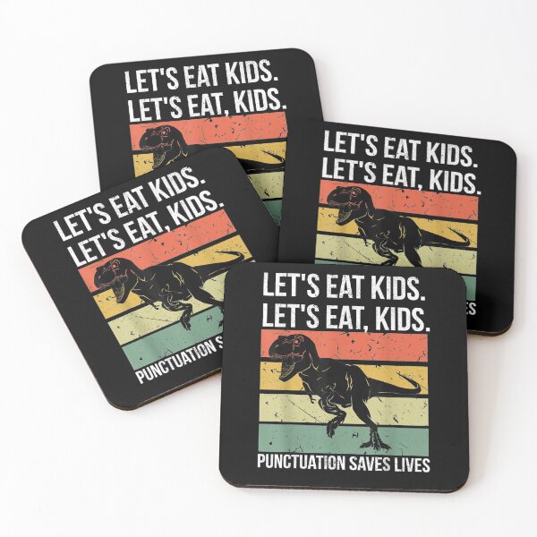 Item preview, Funny Let's Eat Kids Punctuation Saves Lives Grammar designed and sold by lydiamoranart.