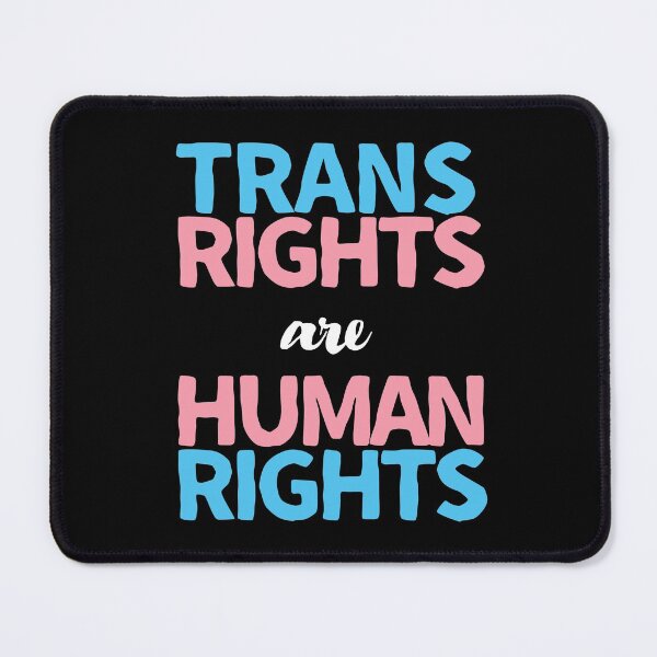 Item preview, Trans Rights Are Human Rights. Transgender Pride designed and sold by Subtle Pride Shop.