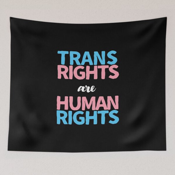 Item preview, Trans Rights Are Human Rights. Transgender Pride designed and sold by Subtle Pride Shop.