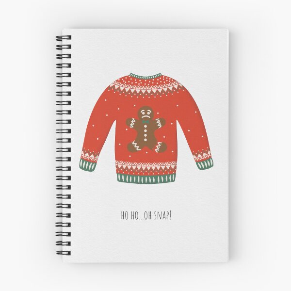 Item preview, Gingerbread man illustration, Christmas sweater, jumper, digital drawing designed and sold by KookiePixel.