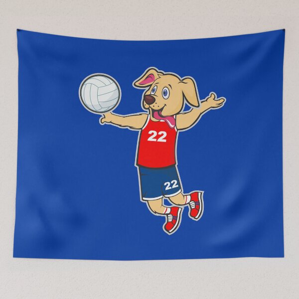 Item preview, Yellow Lab Golden Retriever Cute Dog Volleyball Player designed and sold by Bloomoonish.