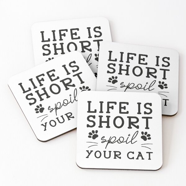 Item preview, Life Is Short Spoil Your Cat designed and sold by cherrific.