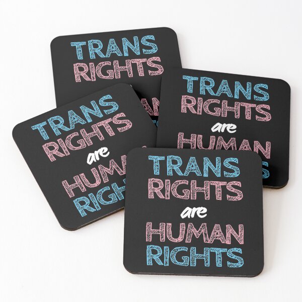 Item preview, Trans Rights Are Human Rights. Transgender Pride designed and sold by Subtle Pride Shop.