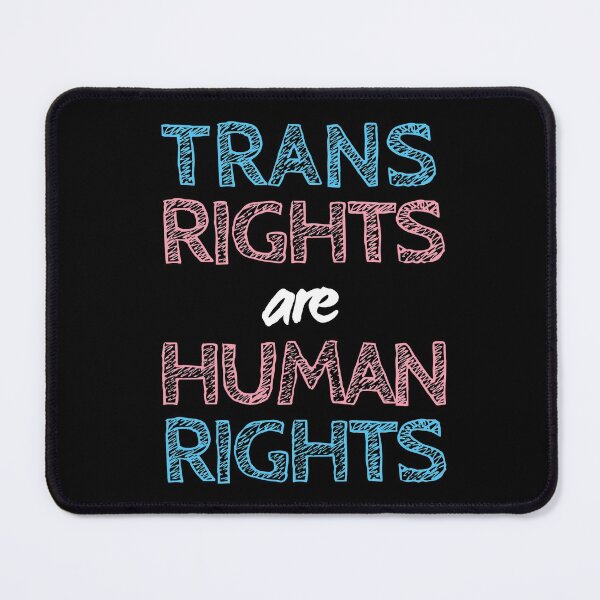 Item preview, Trans Rights Are Human Rights. Transgender Pride designed and sold by Subtle Pride Shop.